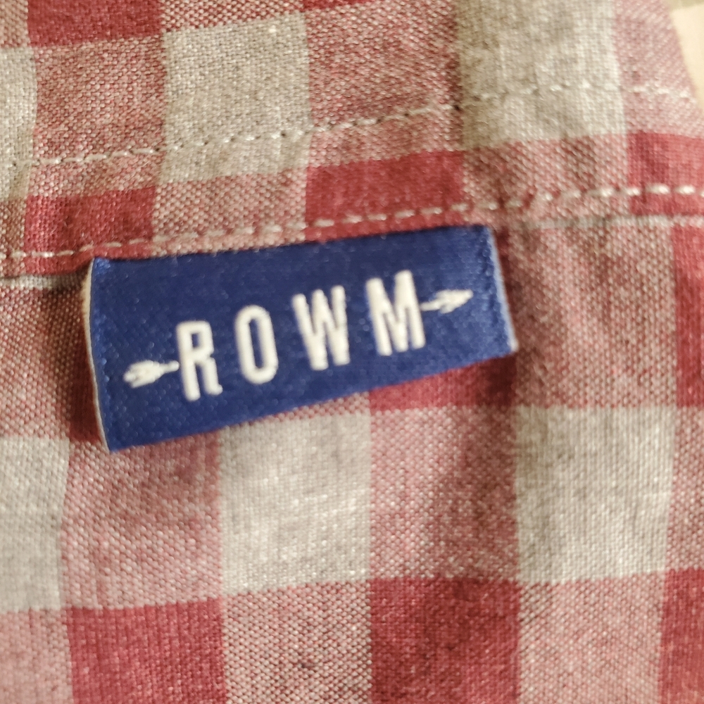 ROWN Big&Tall Size 4XB 100% Cotton checkered L/Sl button up shirt - Picture 3 of 9